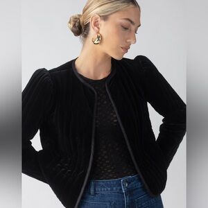 NWT Sanctuary Quilted Velvet Jacket Size M